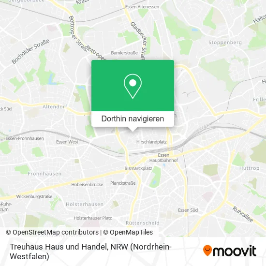 Treuhaus Haus und Handel Karte