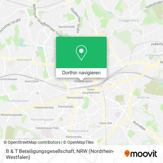 B & T Beteiligungsgesellschaft Karte