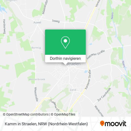 Kamm in Straelen Karte