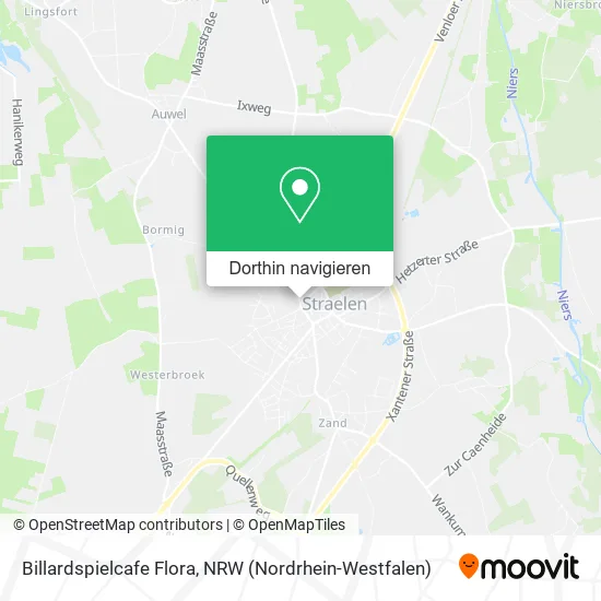 Billardspielcafe Flora Karte