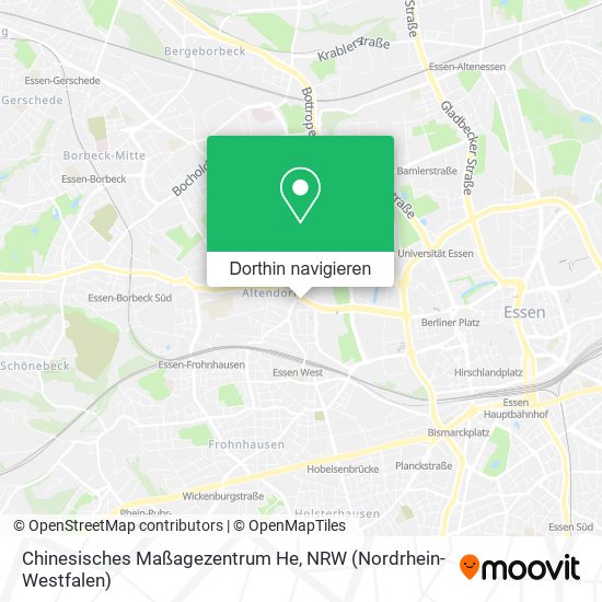 Chinesisches Maßagezentrum He Karte