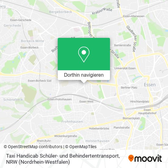 Taxi Handicab Schüler- und Behindertentransport Karte