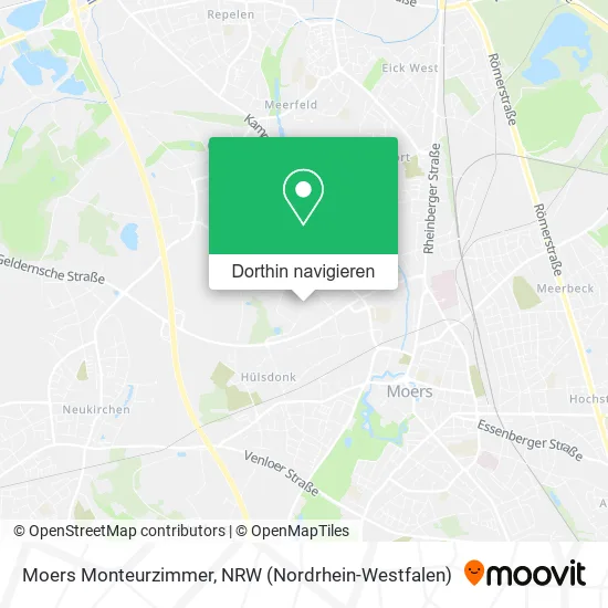 Moers Monteurzimmer Karte