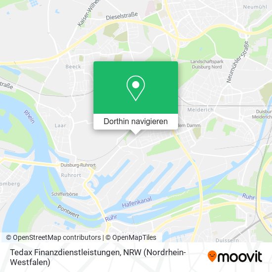 Tedax Finanzdienstleistungen Karte