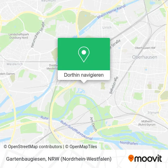 Gartenbaugiesen Karte