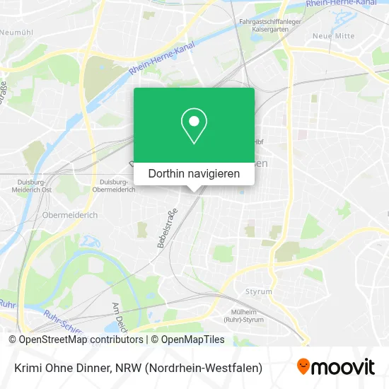 Krimi Ohne Dinner Karte