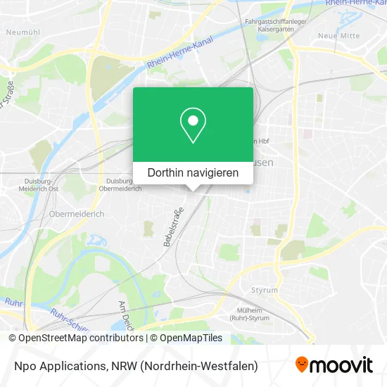 Npo Applications Karte