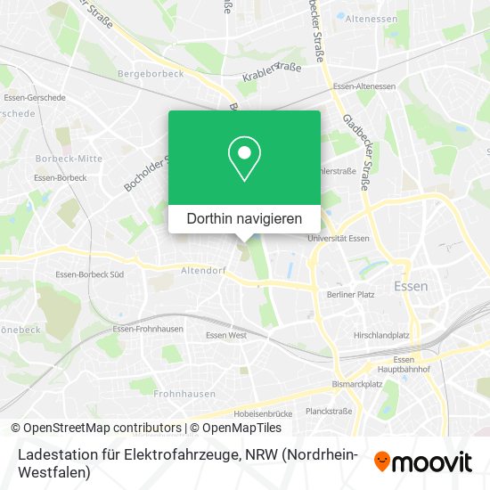 Ladestation für Elektrofahrzeuge Karte