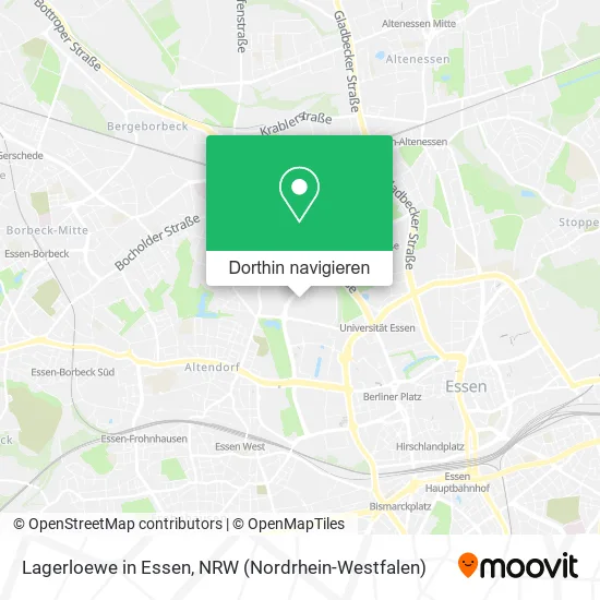 Lagerloewe in Essen Karte