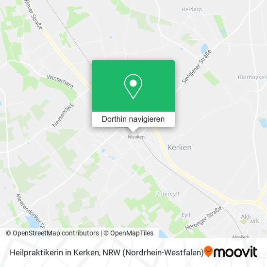 Heilpraktikerin in Kerken Karte