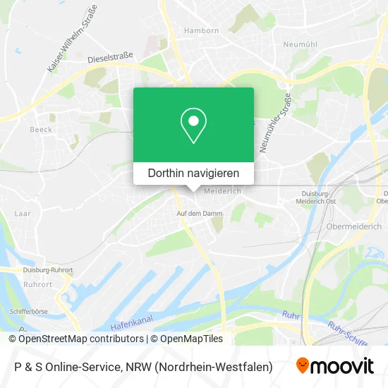 P & S Online-Service Karte