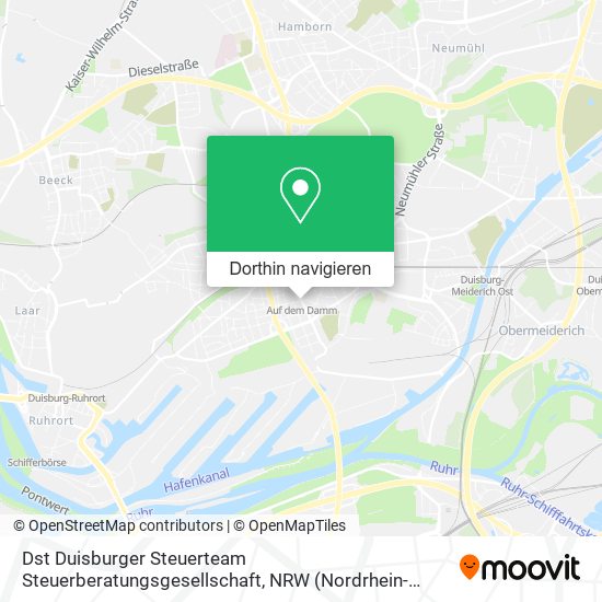 Dst Duisburger Steuerteam Steuerberatungsgesellschaft Karte