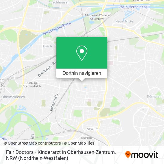 Fair Doctors - Kinderarzt in Oberhausen-Zentrum Karte