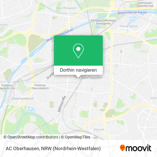 AC Oberhausen Karte