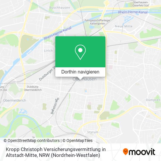 Kropp Christoph Versicherungsvermittlung in Altstadt-Mitte Karte
