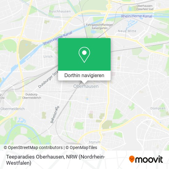 Teeparadies Oberhausen Karte