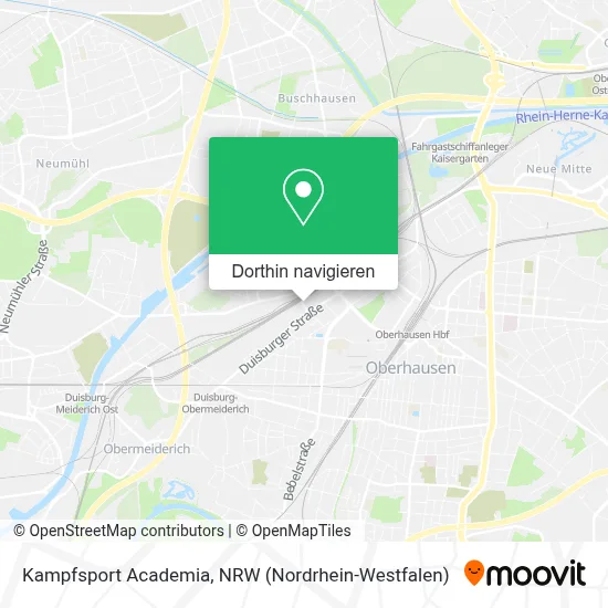 Kampfsport Academia Karte