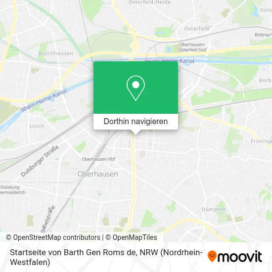 Startseite von Barth Gen Roms de Karte