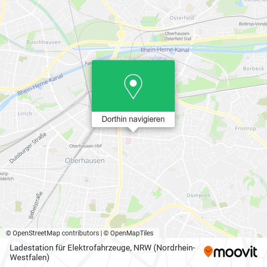 Ladestation für Elektrofahrzeuge Karte