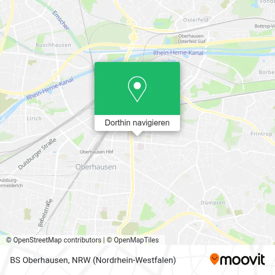 BS Oberhausen Karte