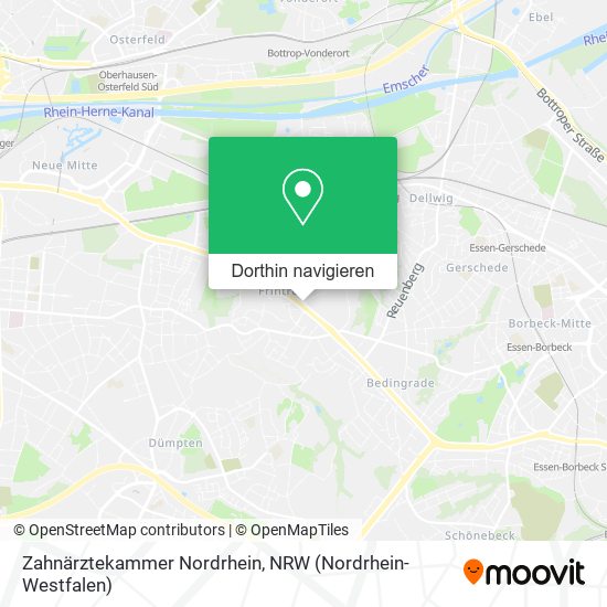 Zahnärztekammer Nordrhein Karte