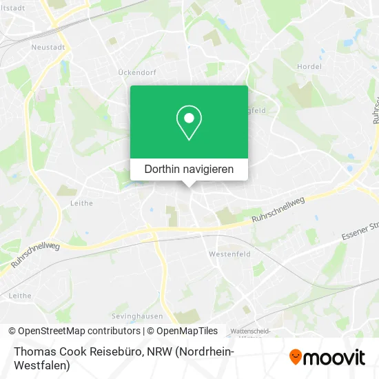 Thomas Cook Reisebüro Karte