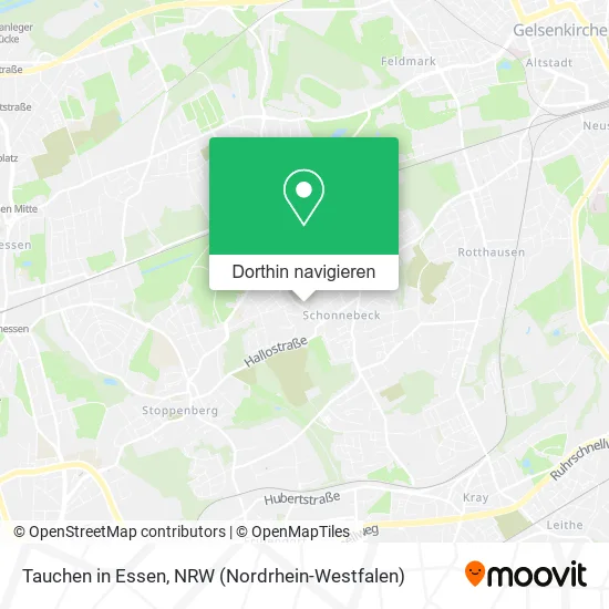 Tauchen in Essen Karte