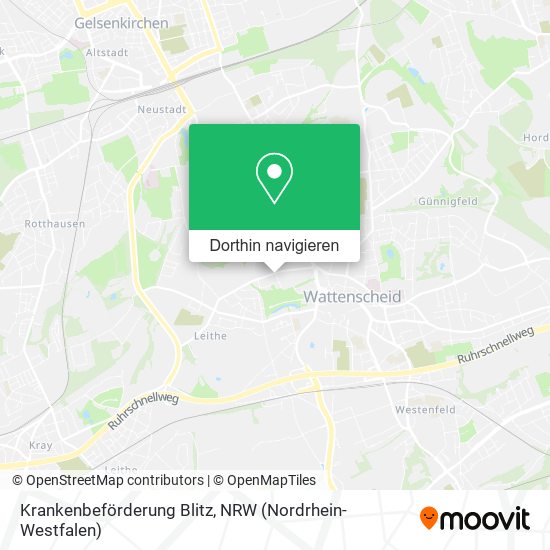 Krankenbeförderung Blitz Karte