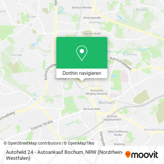 Autoheld 24 - Autoankauf Bochum Karte