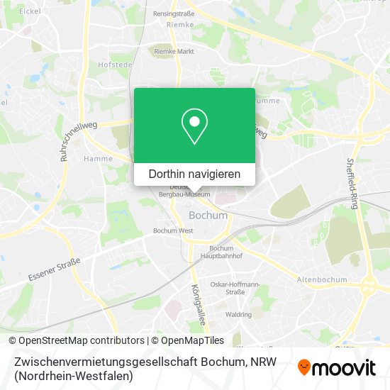 Zwischenvermietungsgesellschaft Bochum Karte