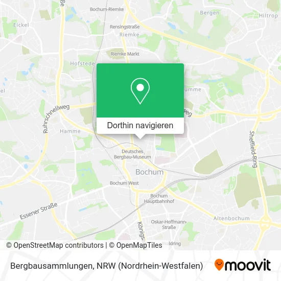 Bergbausammlungen Karte