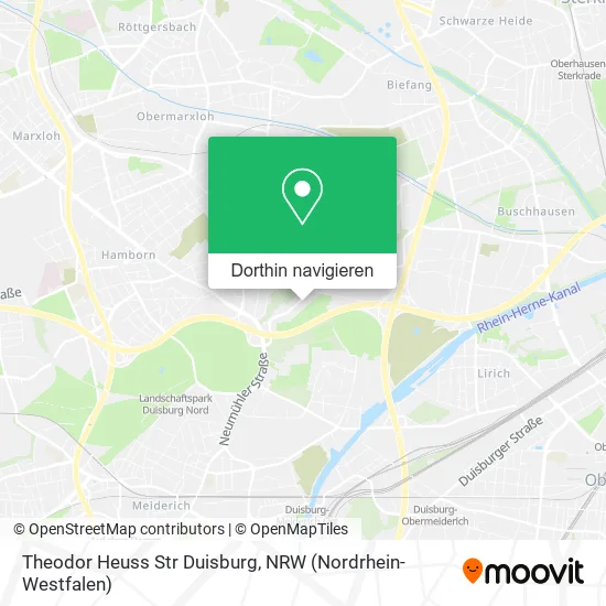 Theodor Heuss Str Duisburg Karte