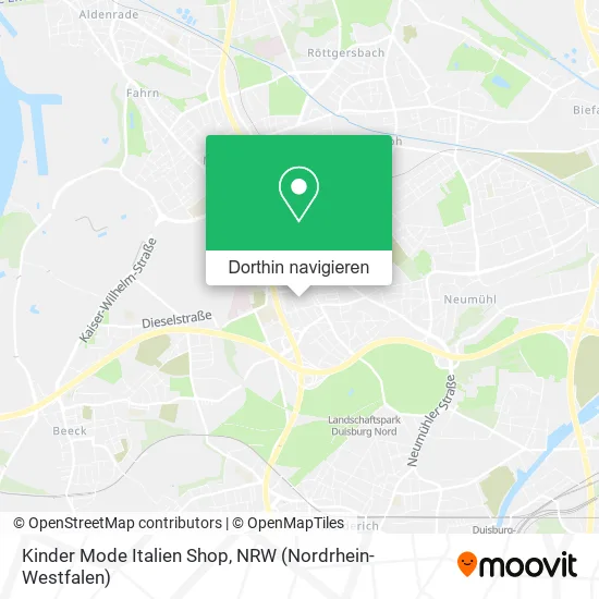 Kinder Mode Italien Shop Karte