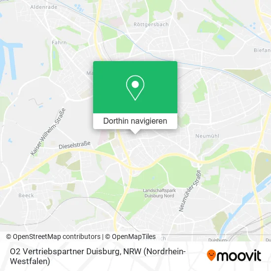 O2 Vertriebspartner Duisburg Karte