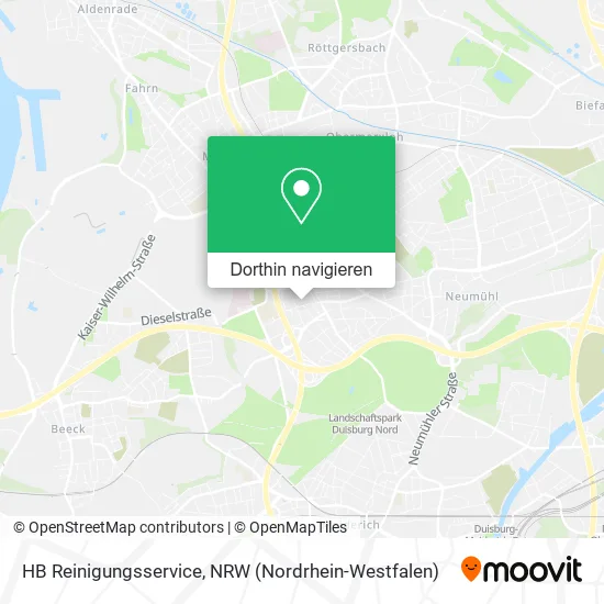 HB Reinigungsservice Karte