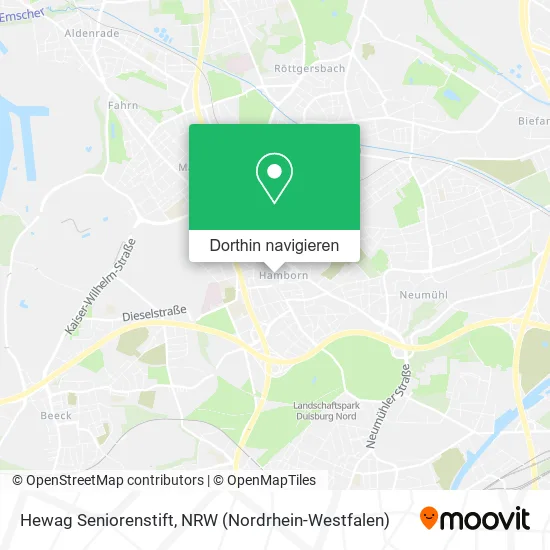 Hewag Seniorenstift Karte