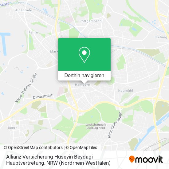 Allianz Versicherung Hüseyin Beydagi Hauptvertretung Karte
