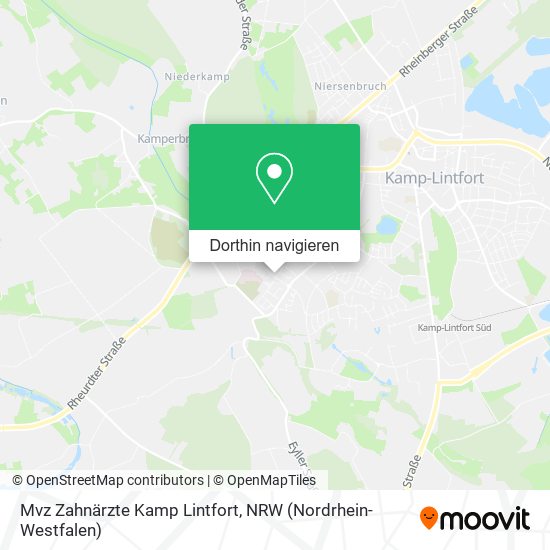 Mvz Zahnärzte Kamp Lintfort Karte