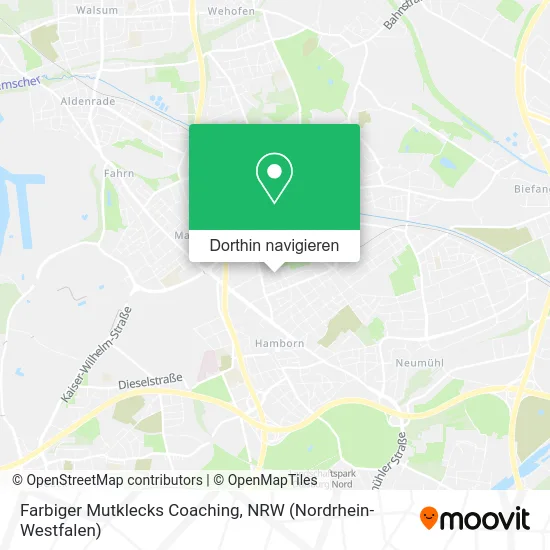 Farbiger Mutklecks Coaching Karte