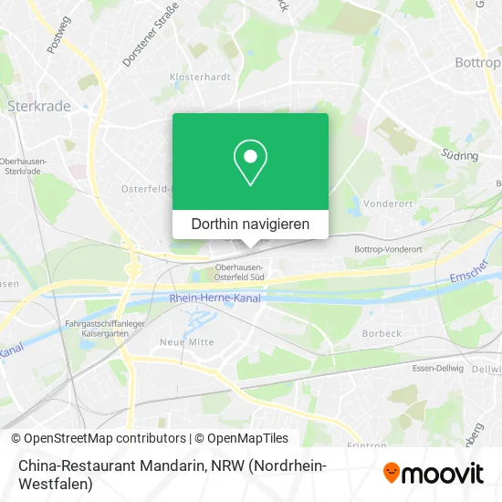 China-Restaurant Mandarin Karte