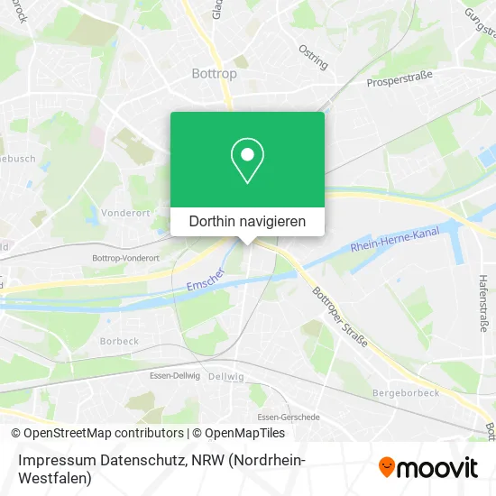 Impressum Datenschutz Karte