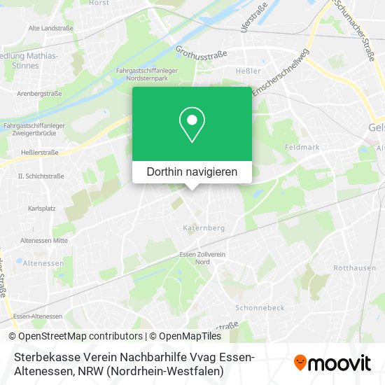 Sterbekasse Verein Nachbarhilfe Vvag Essen-Altenessen Karte