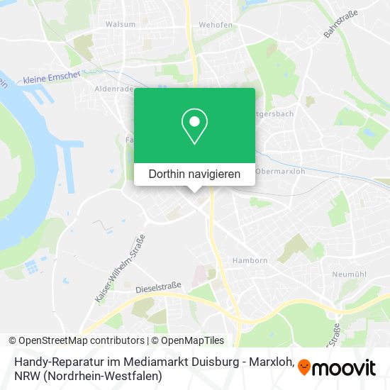 Handy-Reparatur im Mediamarkt Duisburg - Marxloh Karte