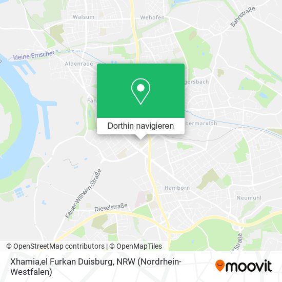 Xhamia,el Furkan Duisburg Karte