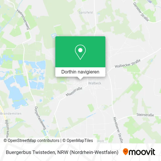 Buergerbus Twisteden Karte