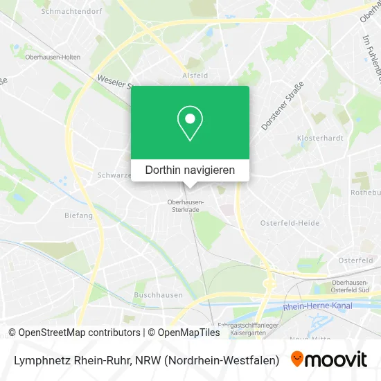 Lymphnetz Rhein-Ruhr Karte