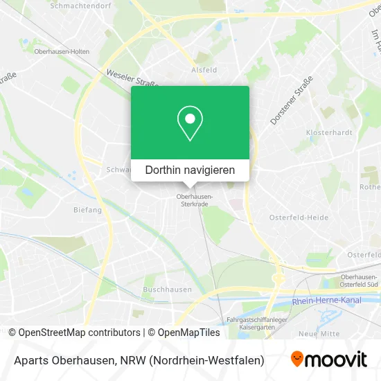 Aparts Oberhausen Karte