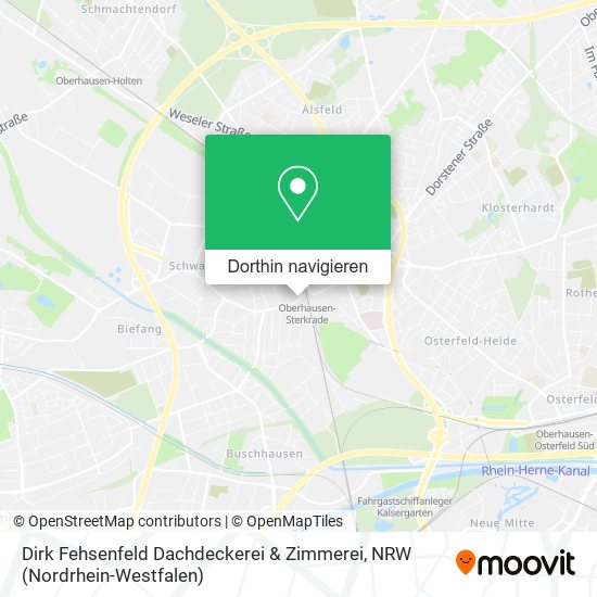 Dirk Fehsenfeld Dachdeckerei & Zimmerei Karte