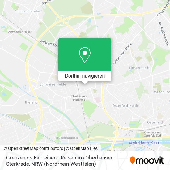 Grenzenlos Fairreisen - Reisebüro Oberhausen-Sterkrade Karte