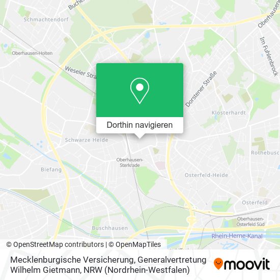 Mecklenburgische Versicherung, Generalvertretung Wilhelm Gietmann Karte